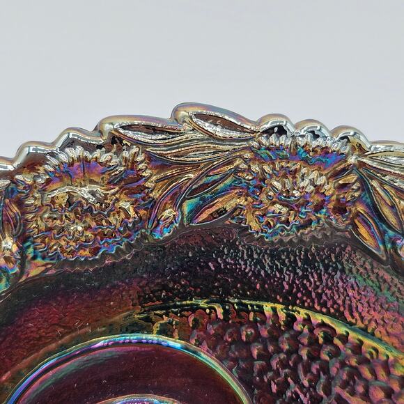 Vintage Fenton Carnival Glass Mother's Day Plate 1973 - Picture 5 of 8